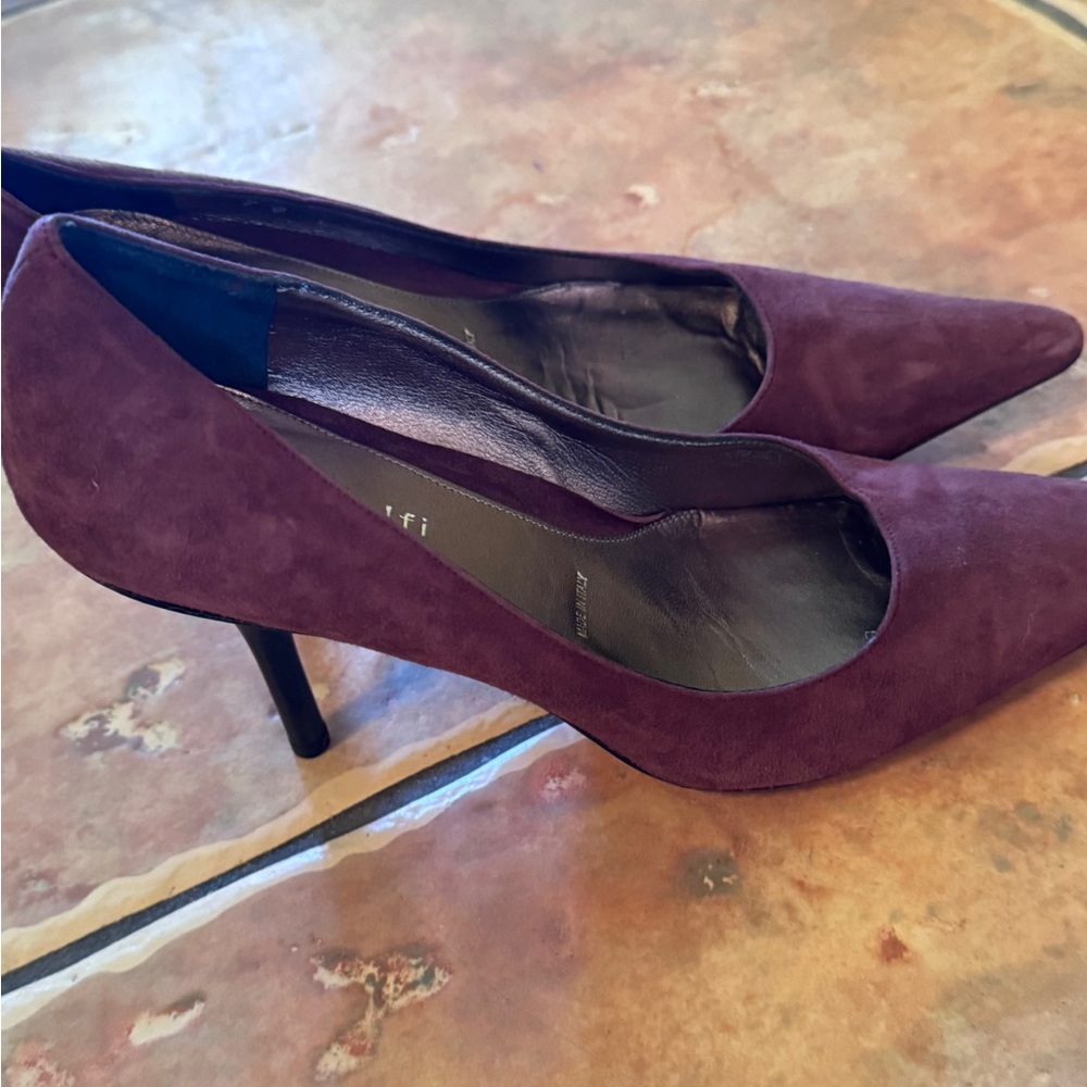 Amalfi Burgundy Merlot Heels View 2